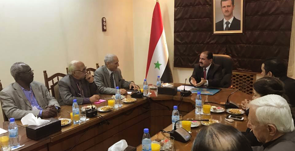 وزير النقل يلتقي وفد "الجبهة الشعبية العربية للوحدة"