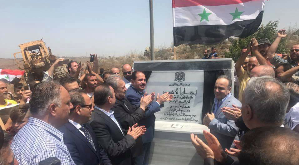 بكلفة (800) مليون ل.س، وضع حجر الأساس على مشروع المعبر التبادلي (نفق خربة غازي)
