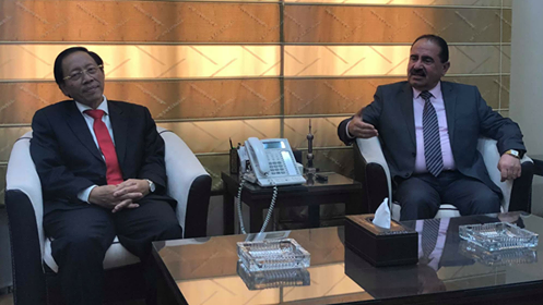 الوزير حمود يبحث مع السفير الأندونيسي سبل التعاون في كافة مجالات النقل