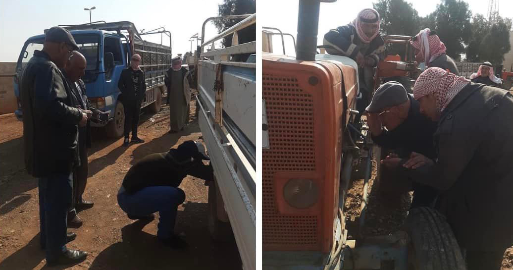 مديرية نقل الرقة: إنجاز الفحص الفني لـ /605/ مركبة زراعية وأشغال في المناطق المحررة