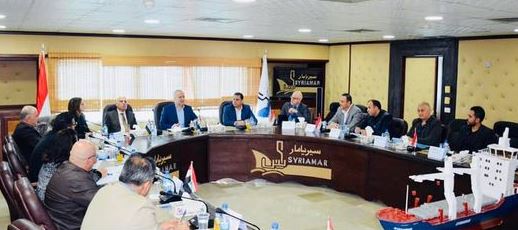 الوزير خزيّم يلتقي إدارة المؤسسة العامة السورية للنقل البحري