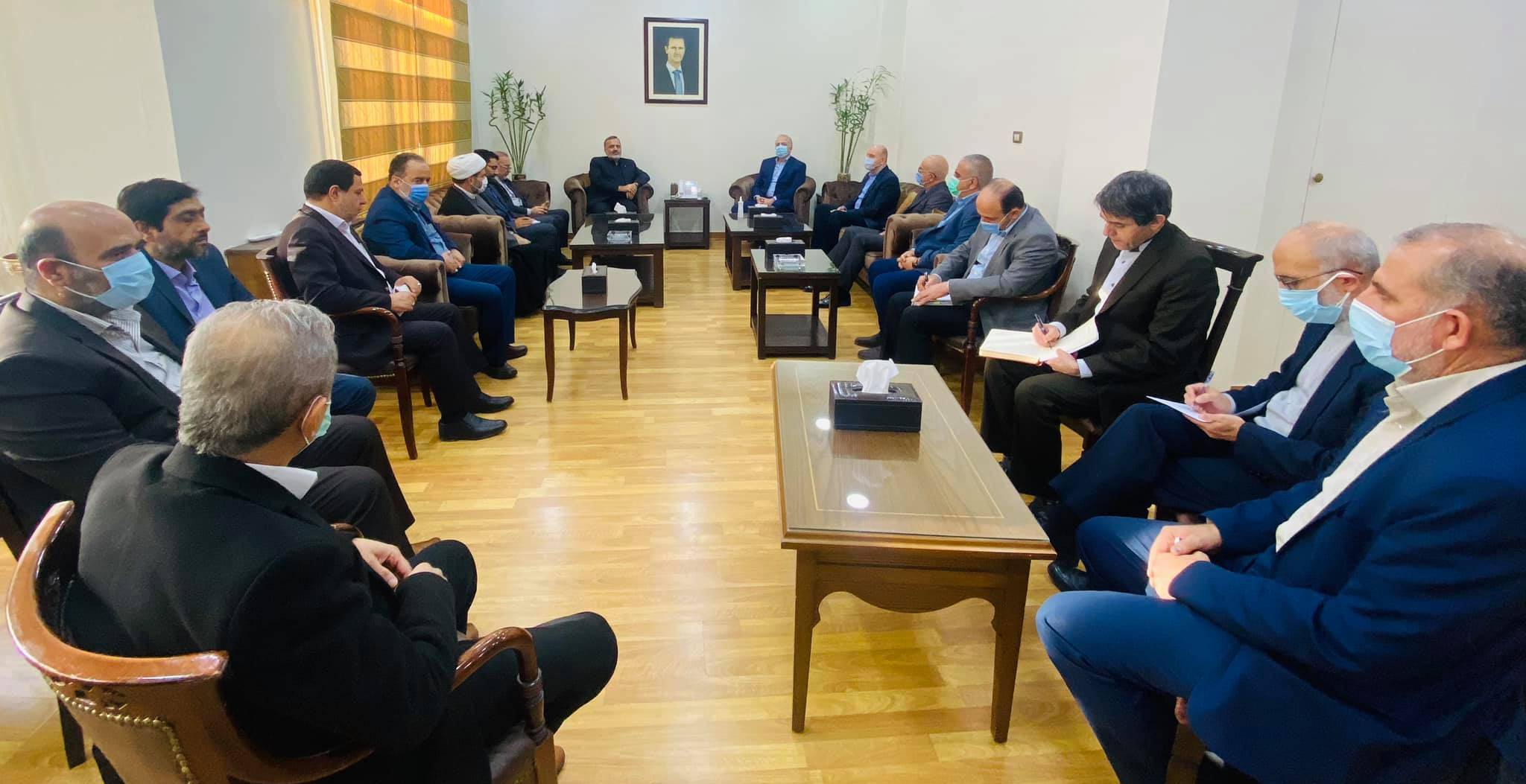 وزير النقل يبحث مع رئيس منظمة الحج والزيارة في الجمهورية الإسـلاميـة الإيرانية سبل التعاون بين البلدين