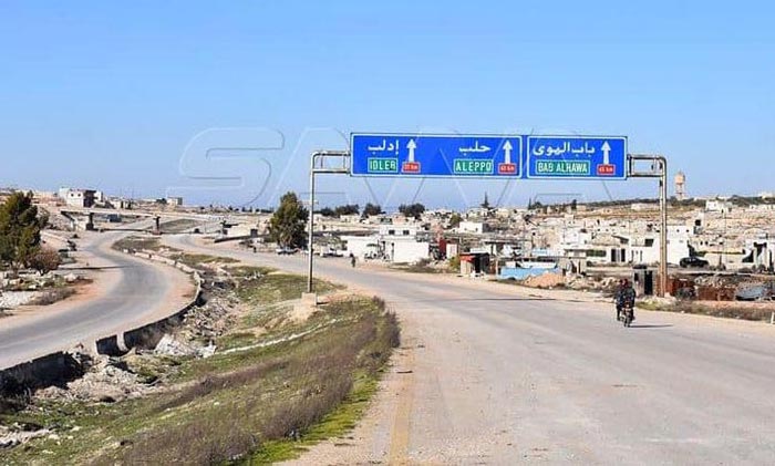 بدء صيانة الأوتوستراد الدولي دمشق- حلب المتضرر من الإرهاب ضمن قطاع إدلب