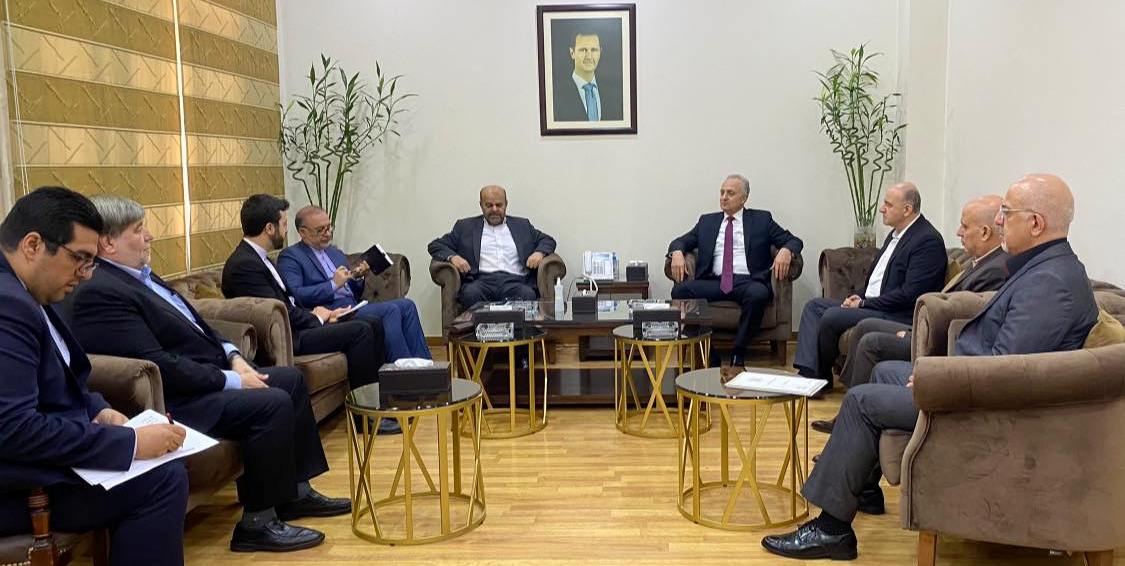 الوزير خزيّم يبحث مع نظيره الإيراني آفاق التعاون الثنائي بين البلدين