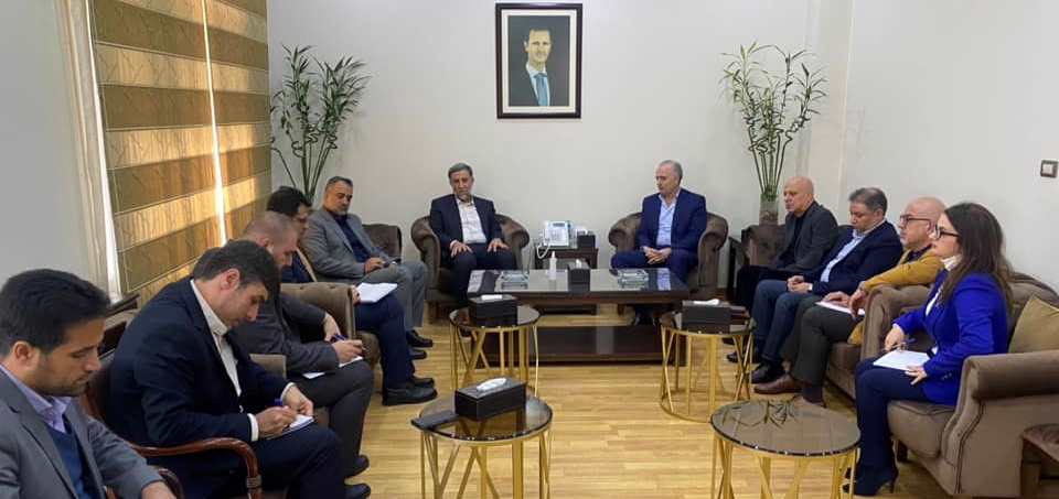 الوزير خزيّم يبحث علاقات التعاون والتنسيق المشترك مع الوفد الإيراني