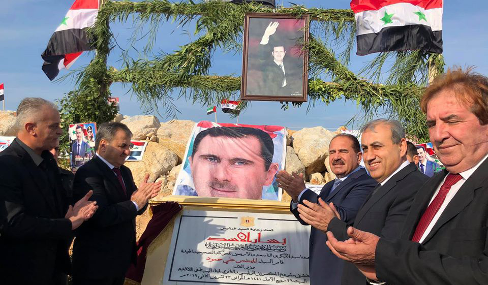 وزارة النقل تقوم بتدشين المكسرين الرئيسي والثانوي لميناء البسيط في اللاذقية