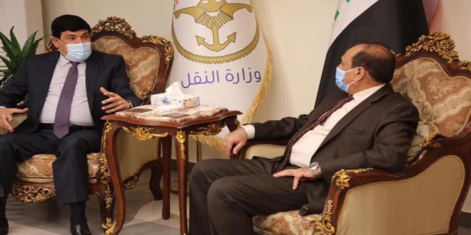 مباحثات سورية عراقية في مجالات النقل والربط السككي بين البلدين
