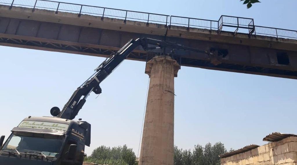 شركة إنشاء الخطوط الحديدية تنهي صيانة وتأهيل جسر «الرزة» المعدني