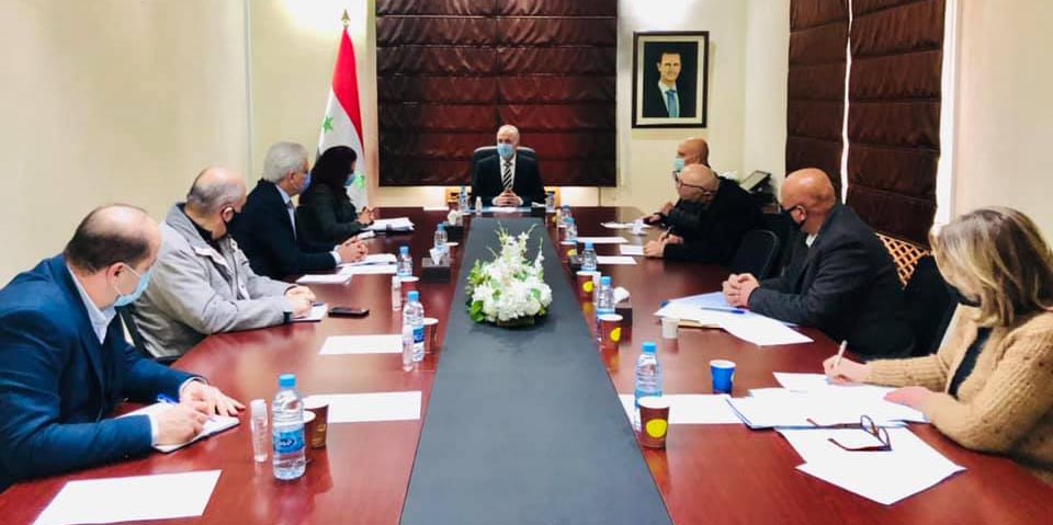 الوزير خزيّم يناقش تعديل خطة عمل الخطوط الحديدية السورية لعام 2021