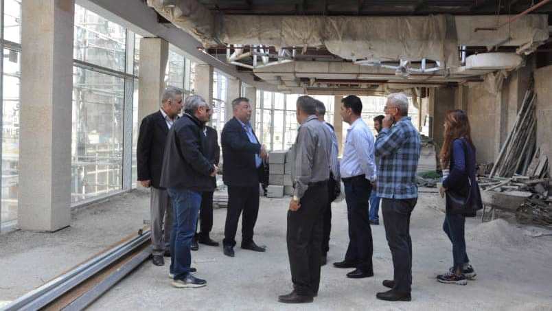 مؤسسة الخط الحديدي الحجازي تتابع ميدانياً أعمال إعادة تأهيل منشأة سميراميس في دمشق