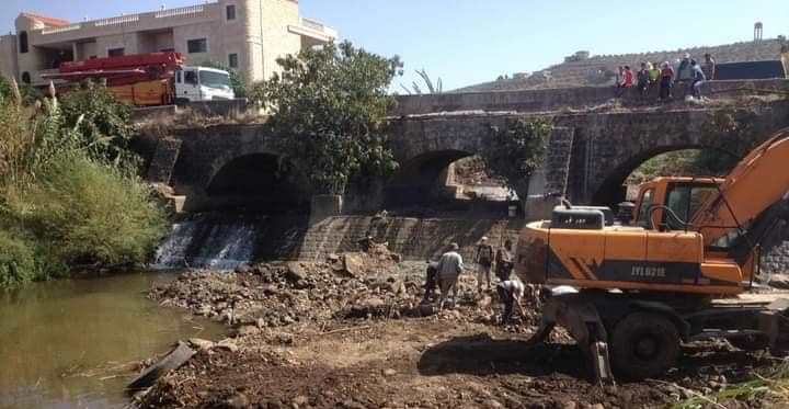 المواصلات الطرقية بحمص تنجز تدعيم جسر العكاري على طريق عام تلكلخ - الدبوسية