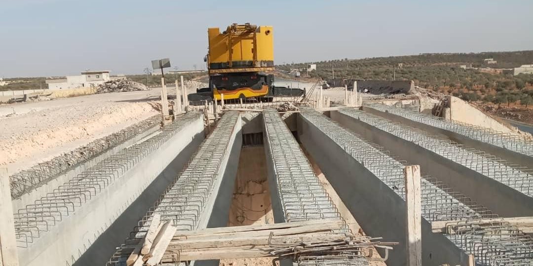 استكمال أعمال مشروع جسر عسان على تحويلة حلب الجنوبية