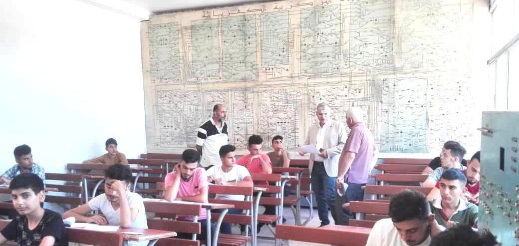 امتحانات الدورة الصيفية في المعهد التقاني للخطوط الحديدية السورية بحلب
