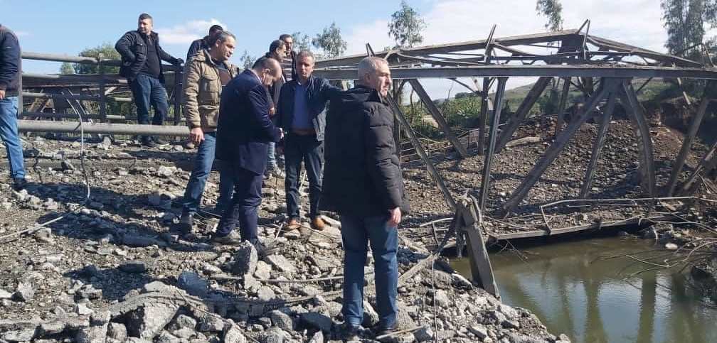المواصلات الطرقية: تفقد مواقع الجسور التي تدمرت جرّاء العدوان تمهيداً لإجراء المعالجة اللازمة