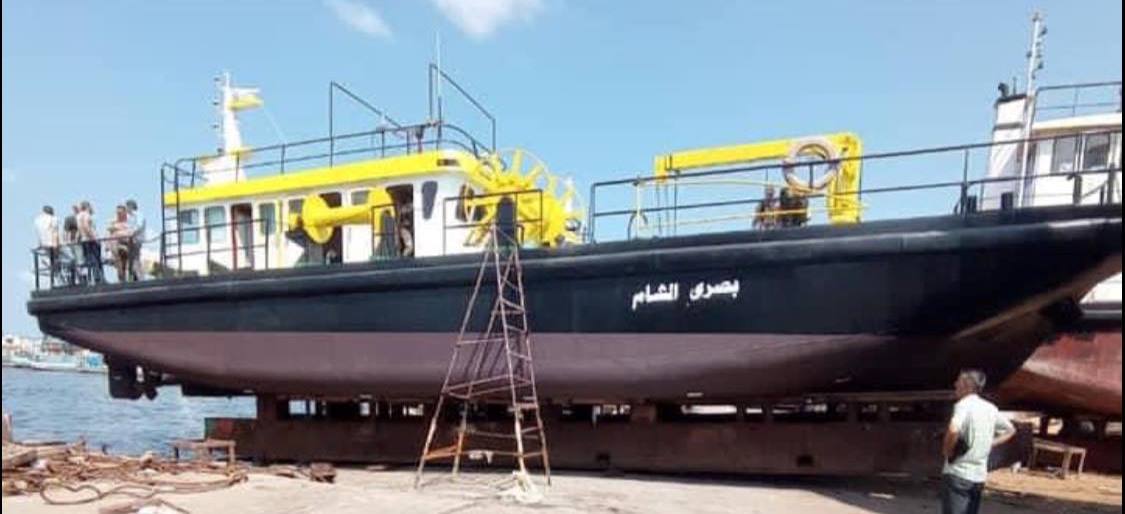 بجهود ذاتية وخبرات وطنية .. إعادة تأهيل الزورق الخاص بمكافحة التلوث البحري