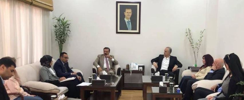 الوزير خزيّم يبحث مع وفد وزارة النقل العراقية سبل التعاون المشترك في القطاع السككي